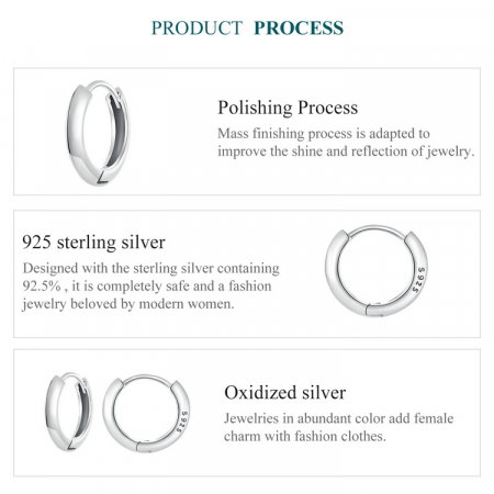 Cercei argint rotunzi simpli [9]