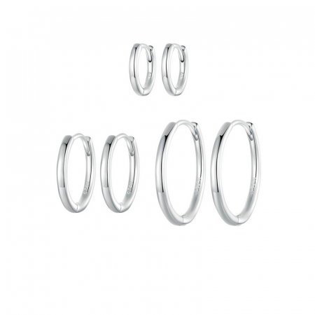 Cercei argint rotunzi simpli [16]