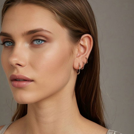 Cercei argint rotunzi simpli [14]