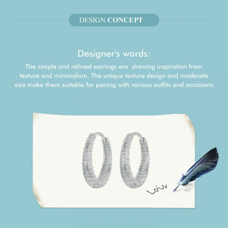 Cercei argint rotunzi textura simpla [8]