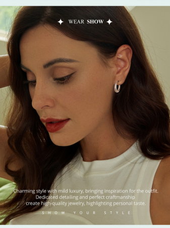 Cercei argint rotunzi textura simpla [12]