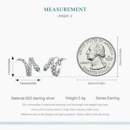 Cercei argint sarpe [11]