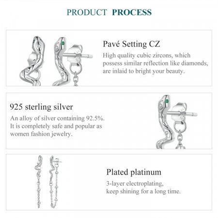 Cercei argint sarpe [8]