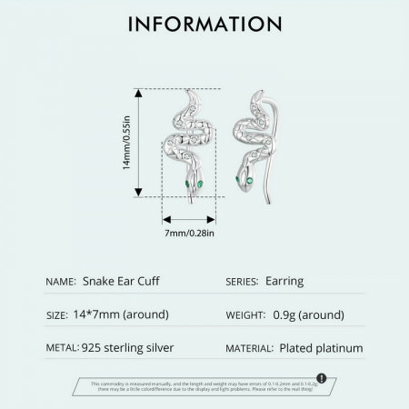 Cercei argint sarpe cu carlig [8]