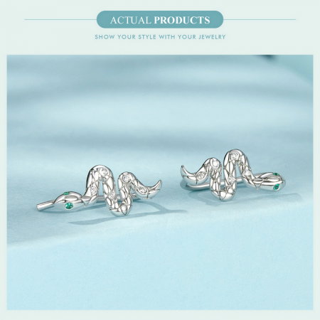 Cercei argint sarpe cu carlig [14]