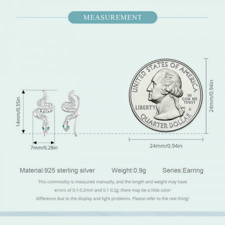 Cercei argint sarpe cu carlig [9]
