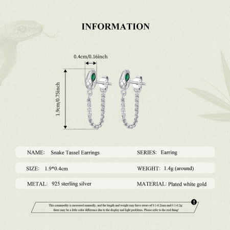 Cercei argint sarpe cu zirconii [12]