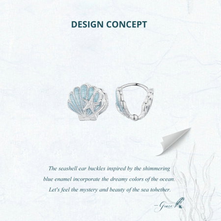 Cercei argint scoica de mare [12]