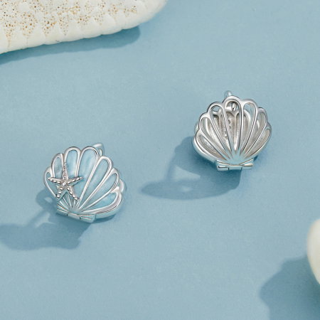 Cercei argint scoica de mare [2]