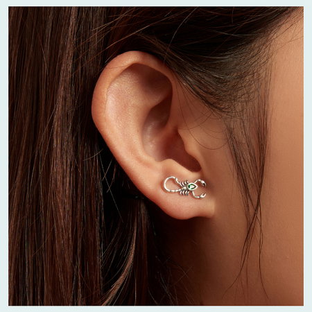 Cercei argint Scorpion [8]