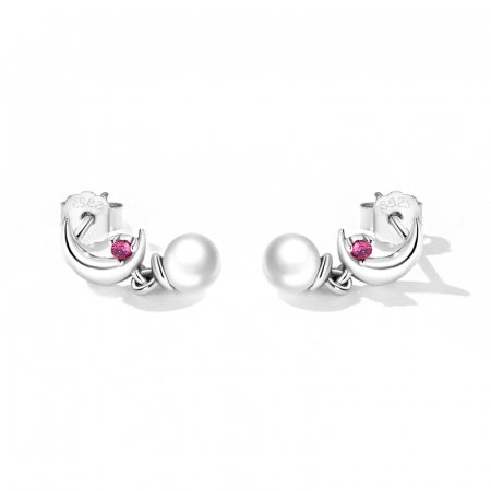 Cercei argint semiluna cu perle [5]