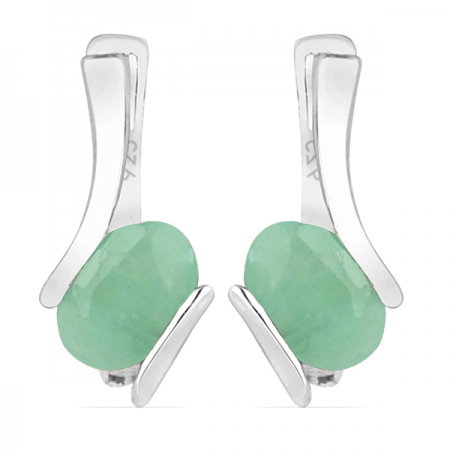 Cercei argint Serena, 925, cu smarald - EVA0021 [0]