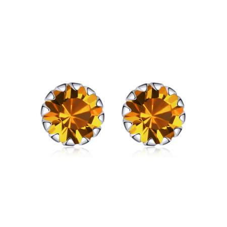 Cercei argint simpli cu zirconiu