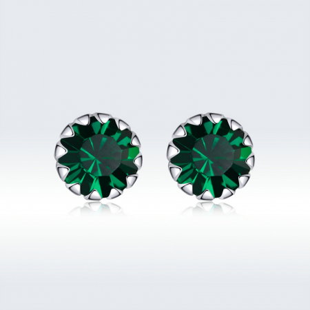 Cercei argint simpli cu zirconiu [4]