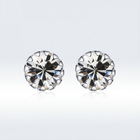 Cercei argint simpli cu zirconiu [4]