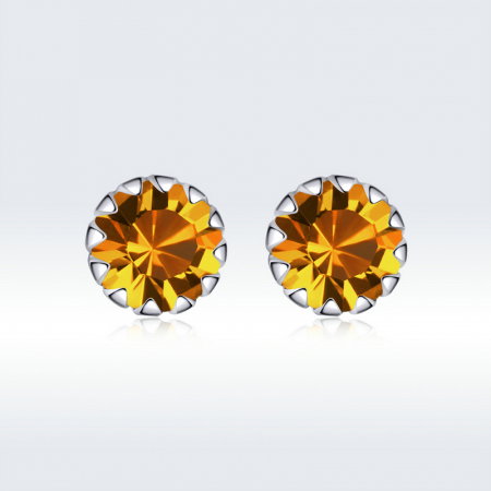 Cercei argint simpli cu zirconiu [4]