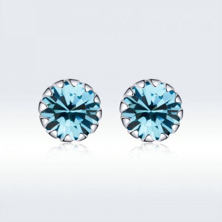 Cercei argint simpli cu zirconiu [4]