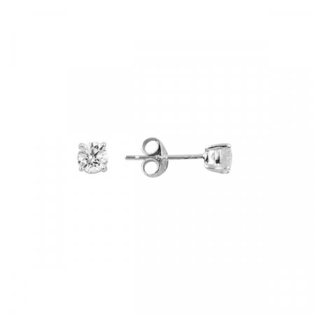Cercei argint Solitaire cu zirconii [0]