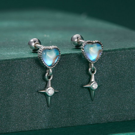 Cercei argint steaua dragostei [2]