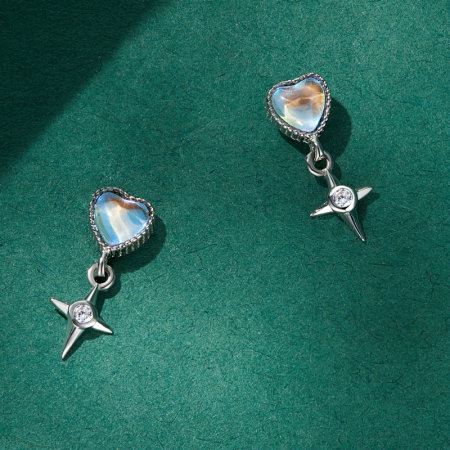 Cercei argint steaua dragostei [3]