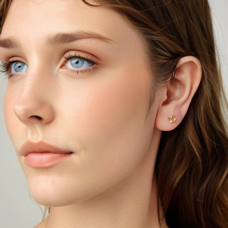 Cercei argint Steaua lui David [3]