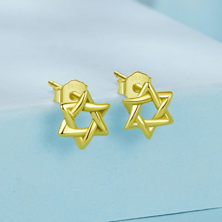 Cercei argint Steaua lui David [2]
