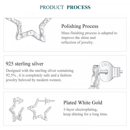 Cercei argint stelute [8]