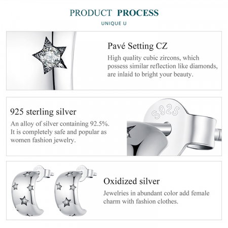 Cercei argint stelute [7]