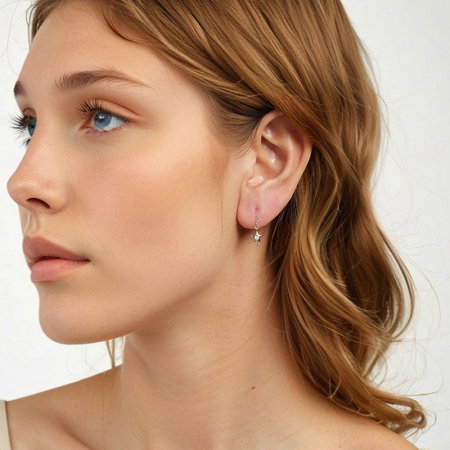 Cercei argint stelute [3]