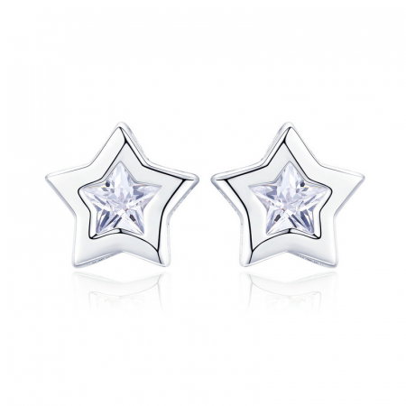 Cercei argint stelute