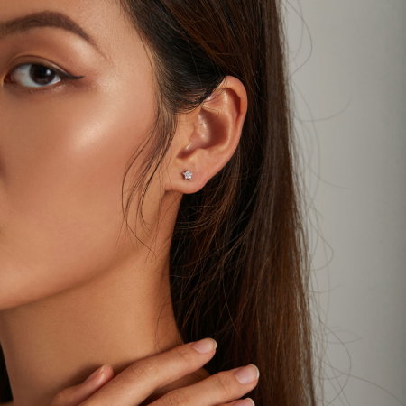 Cercei argint stelute cu zirconii [4]