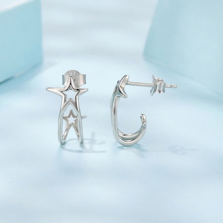 Cercei argint stelute cu surub [4]