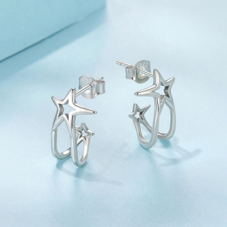 Cercei argint stelute cu surub [3]