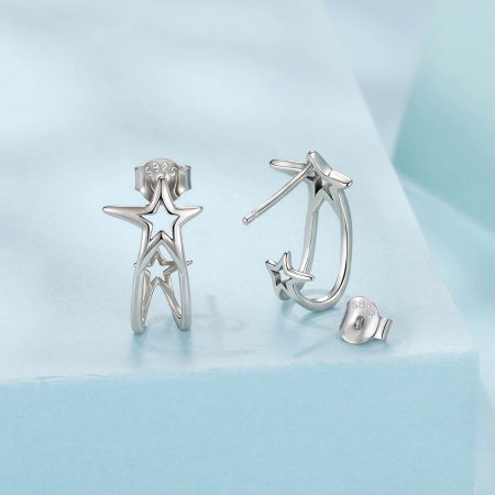 Cercei argint stelute cu surub [2]