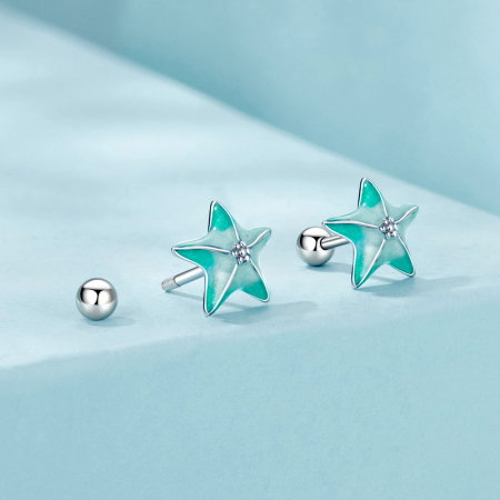 Cercei argint stelute de mare [4]