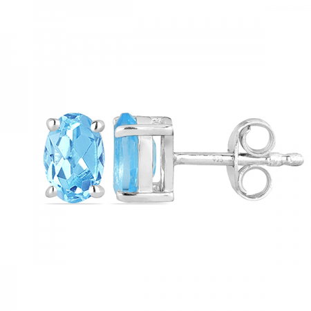 Cercei argint Tereza, 925, cu topaz albastru elvetian - EVA0027 [1]