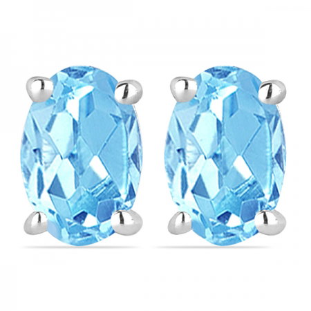 Cercei argint Tereza, 925, cu topaz albastru elvetian - EVA0027 [0]