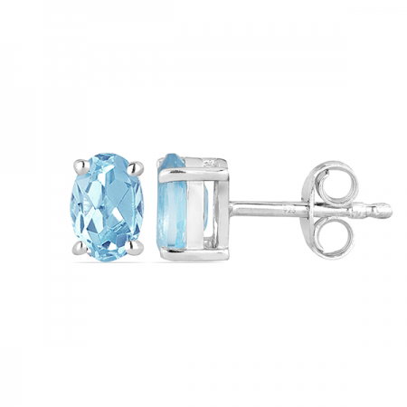 Cercei argint Tereza, 925, cu topaz cer albastru - EVA0025 [1]