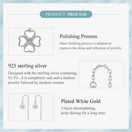 Cercei argint trifoi cu 4 foi [11]