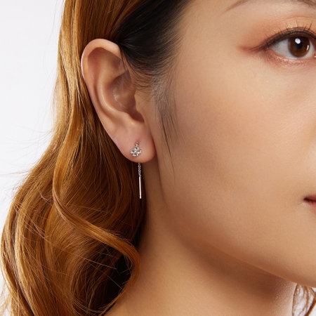 Cercei argint trifoi cu 4 foi [7]