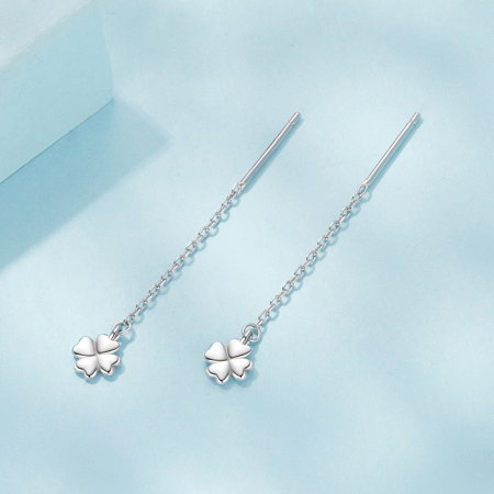 Cercei argint trifoi cu 4 foi [4]