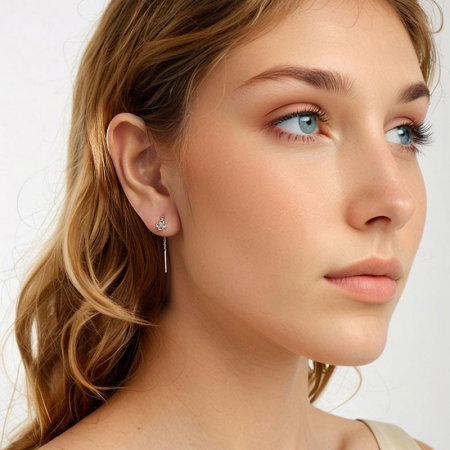 Cercei argint trifoi cu 4 foi [5]