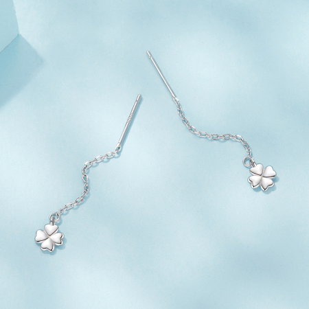 Cercei argint trifoi cu 4 foi [6]