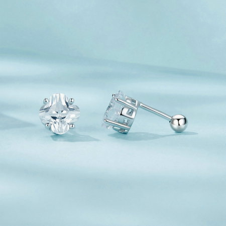 Cercei argint trifoi cu patru foi [6]