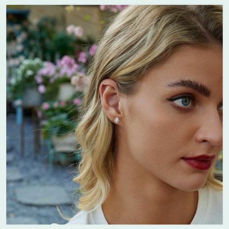 Cercei argint trifoi cu patru foi [11]