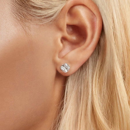 Cercei argint trifoi cu patru foi [5]