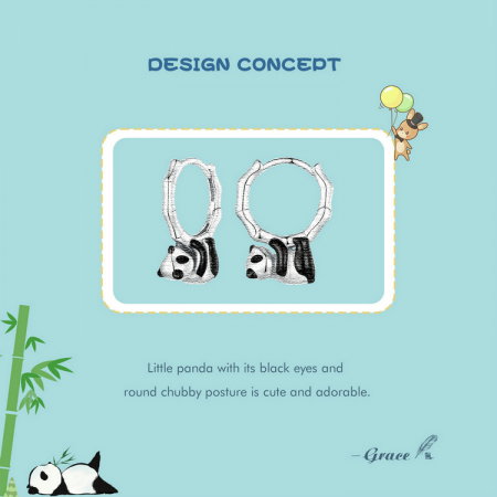 Cercei argint ursuleti panda [14]