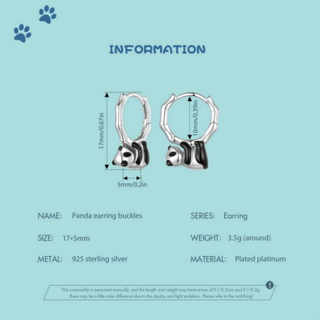 Cercei argint ursuleti panda [10]