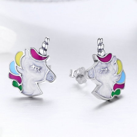 Cercei din Argint Unicorn [2]