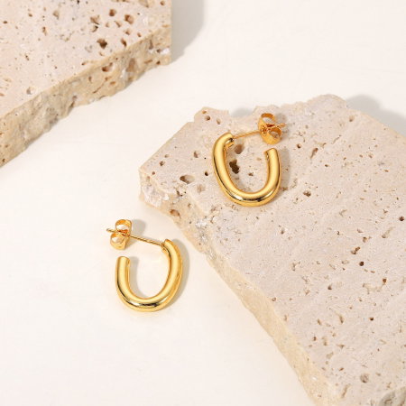 Cercei eleganti din inox auriu [1]
